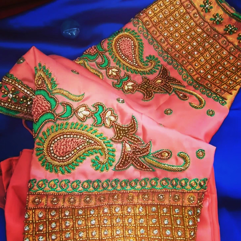 Machine Embroidery Blouse Designs